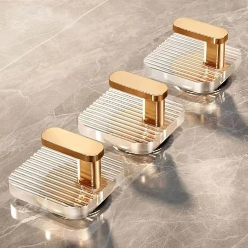 ACRYLIC SELF-ADHESIVE HOOKS FOR WALL WITHOUT DRILLING SET OF 4 Manufacturer code Bez marki