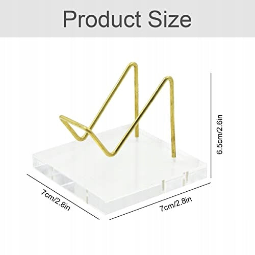 ACRYLIC STAND TRANSPARENT FOR CARDS COLLECTIONS MINERALS GIFT 2 PCS. Manufacturer code Bez marki
