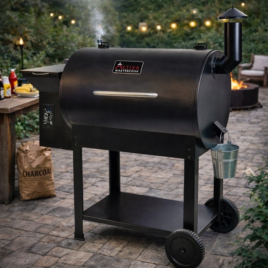 ACTIVA PELLET GRILL EL PASO AMERICAN BARBECUE BBQ SOLID CONSTRUCTION Grill width 120 cm