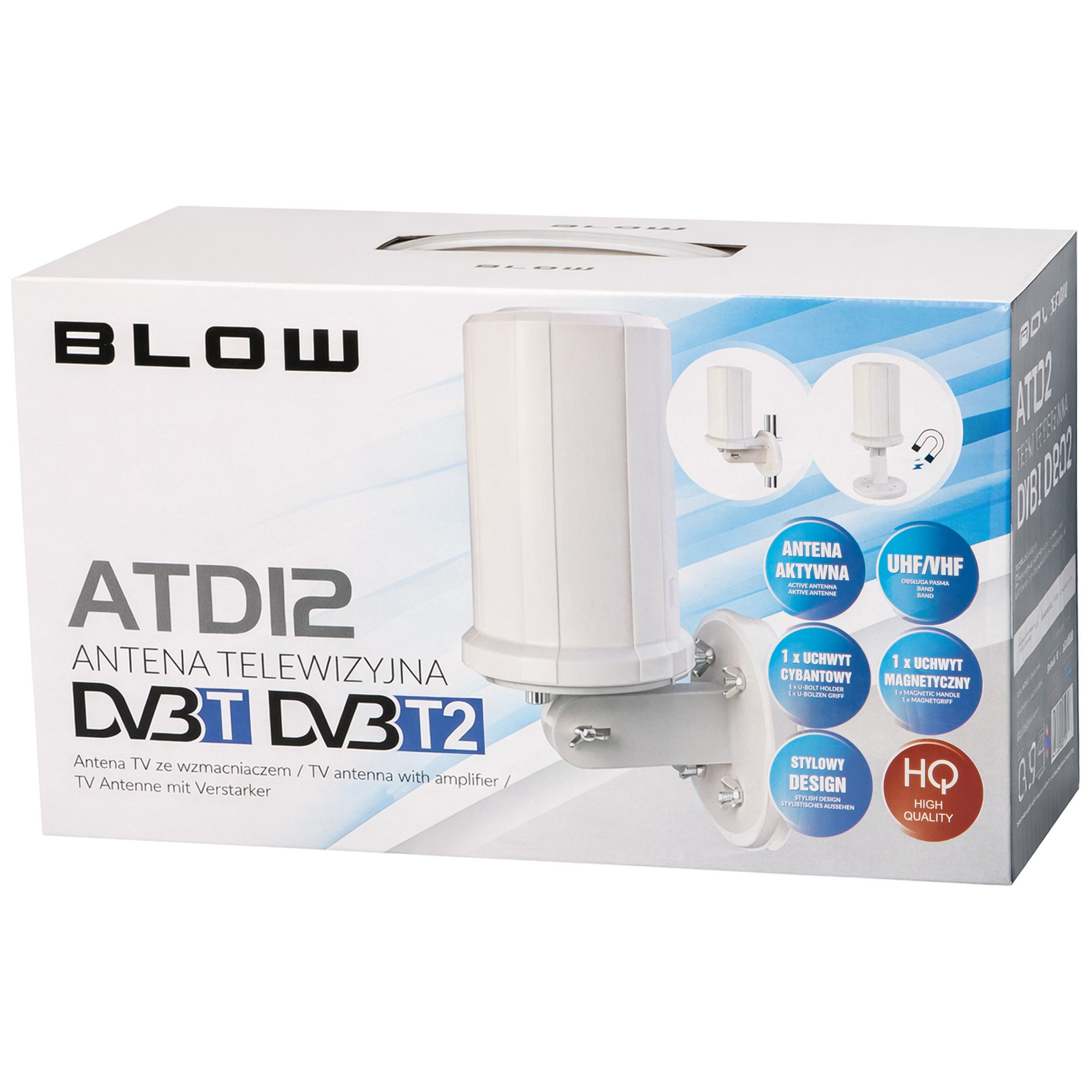 ACTIVE ANTENNA DVB-T2/DVB-T FULL HD WITH 360° OMNIDIRECTIONAL EXTERNAL AMPLIFIER Brand Blow
