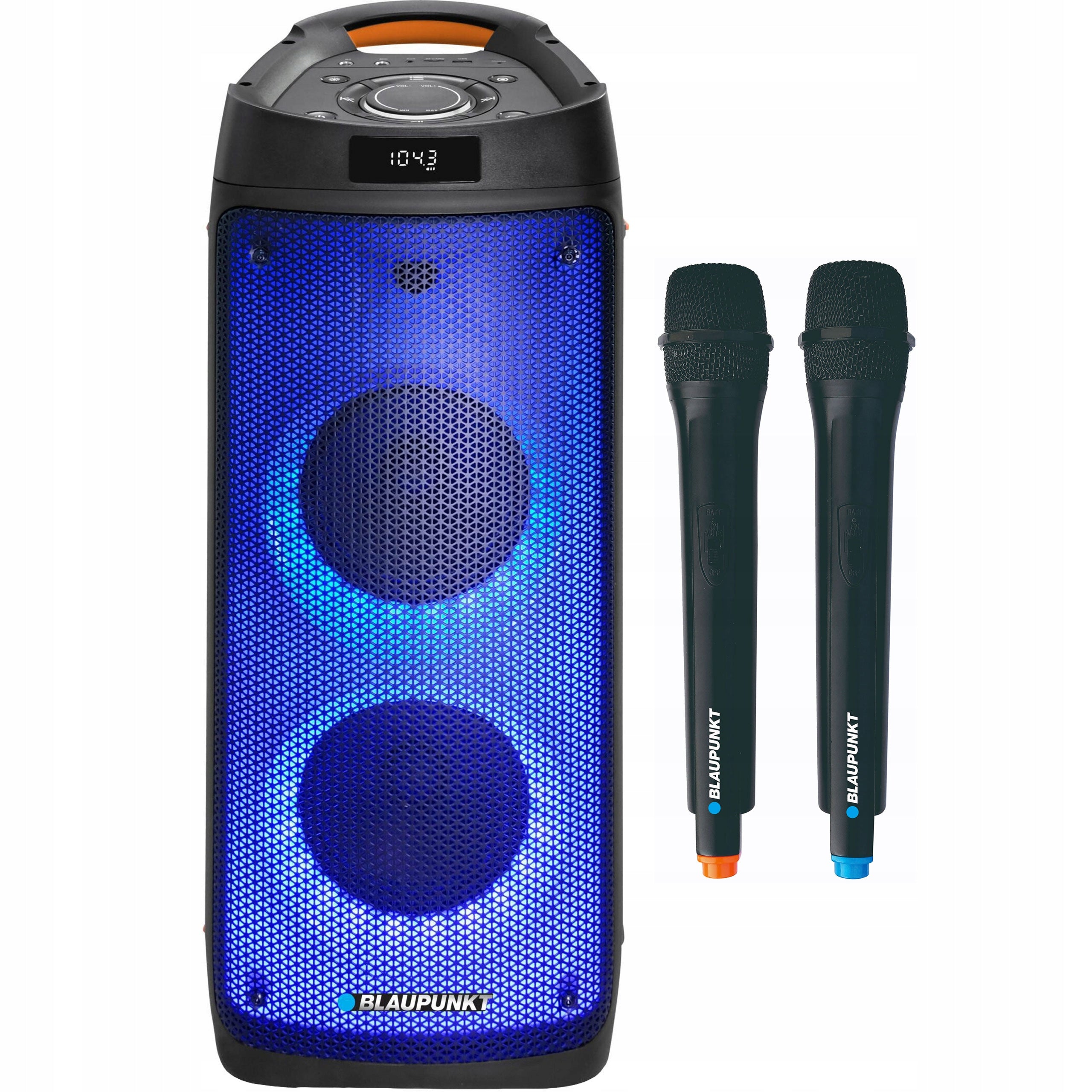 ACTIVE COLUMN BLAUPUNKT PB06DB KARAOKE BT 2x MICROPHONE FM AUX LED FLASH DRIVE