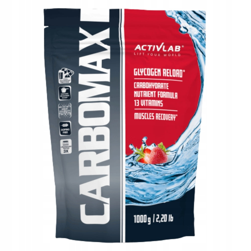 ACTIVLAB CARBOMAX ENERGY POWER 1KG CARBO COALS ADEK CARBOHYDRATES VITAMIN B Expiration date at least six months from the date of purchase