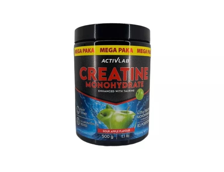 ACTIVLAB CREATINE MONOHYDRATE 500G APPLE FLAVOUR