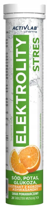 ACTIVLAB Electrolytes Stress ashwagandha potassium sodium 20 effervescent tablets