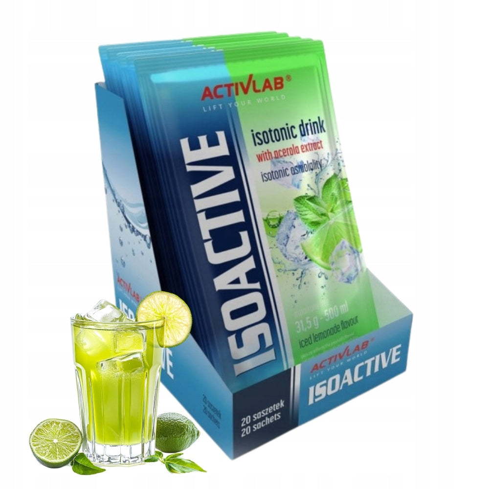 ACTIVLAB ISO ACTIVE 31.5 g ISOTONIC DRINK STIMULATION SODIUM POTASSIUM MAGNESIUM