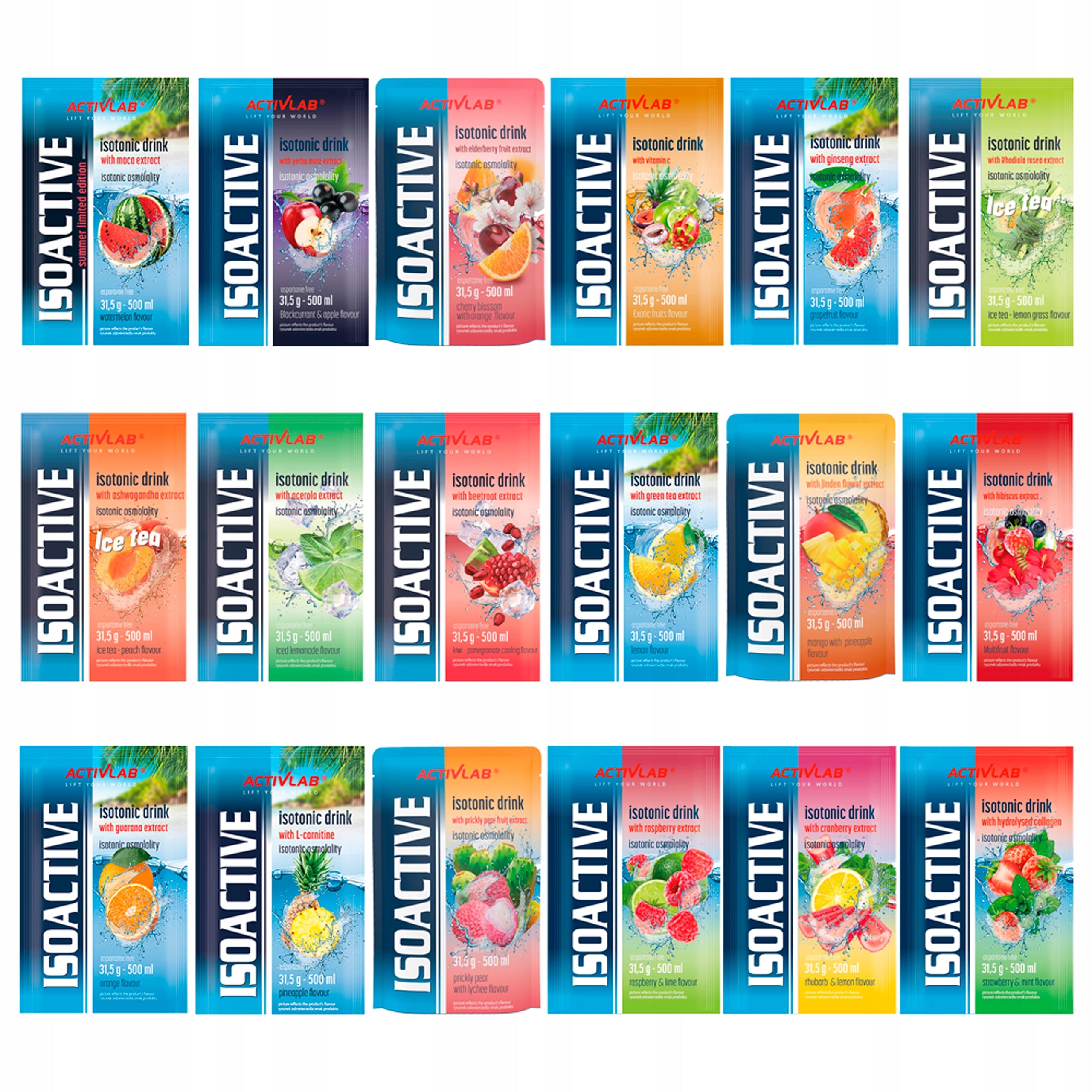 ACTIVLAB ISOACTIVE 18x MIX ISOTONIC DRINK ISOINK ISOTONIC