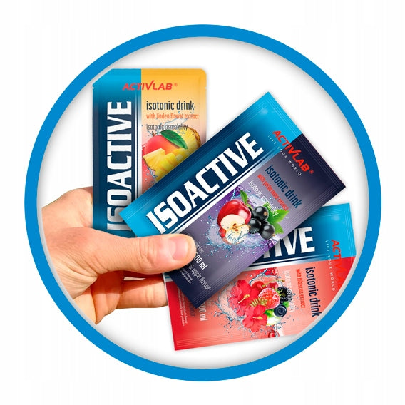 ACTIVLAB ISOACTIVE ISOTONIC 20x31,5 g MIX OF ALL FLAVORS ISOTONIC DRINK Packaging status original