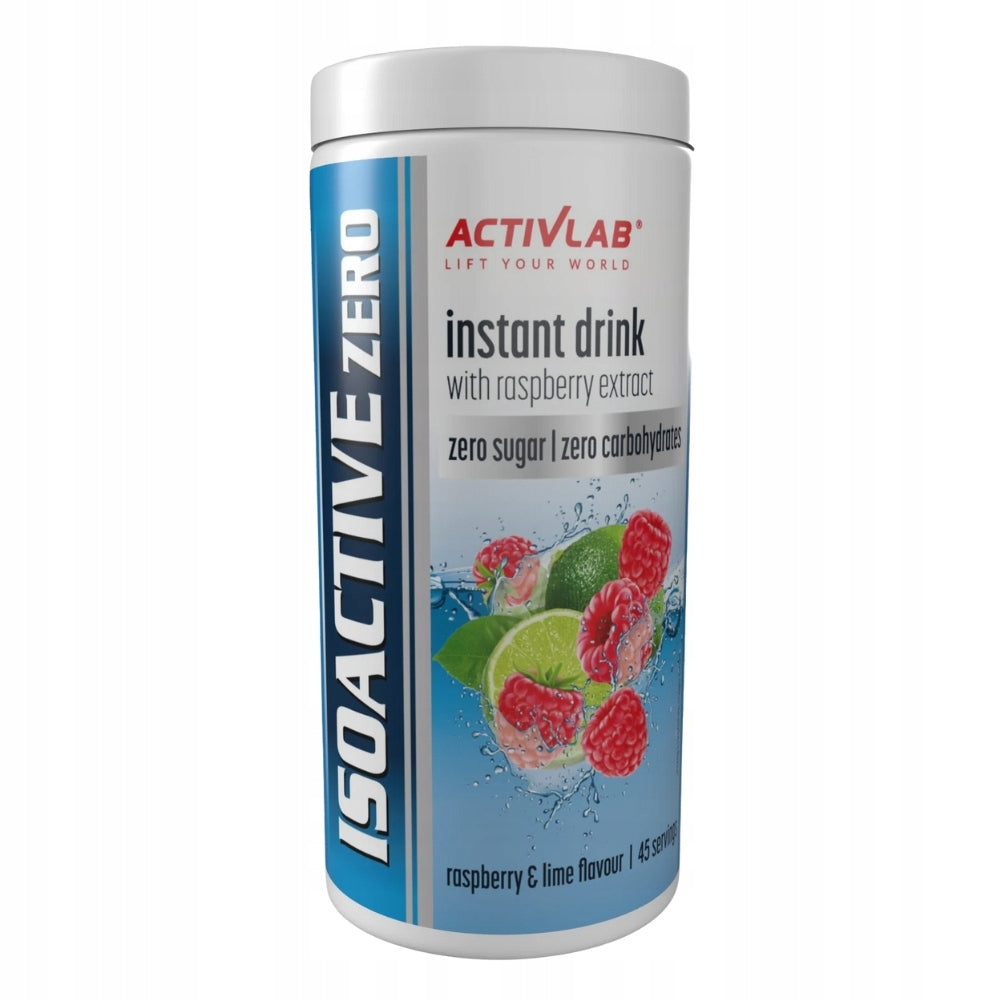 ACTIVLAB ISOACTIVE ZERO 225g ELECTROLYTES HYDRATION ENERGY & STIMULATION Expiration date at least six months from the date of purchase
