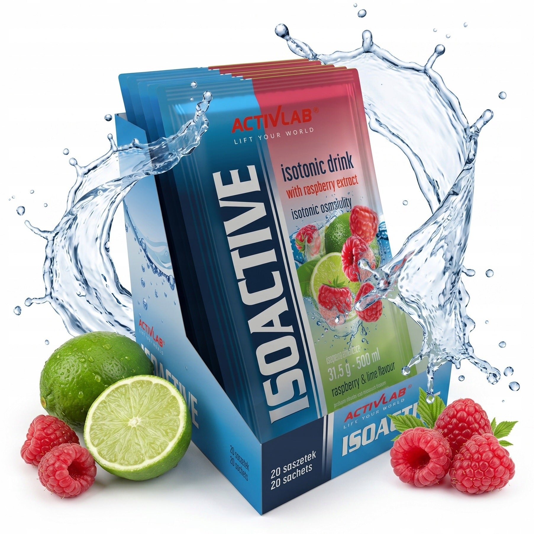 ACTIVLAB ISOTONIC functional electrolytes VITAMINS MINERALS raspberry-lime