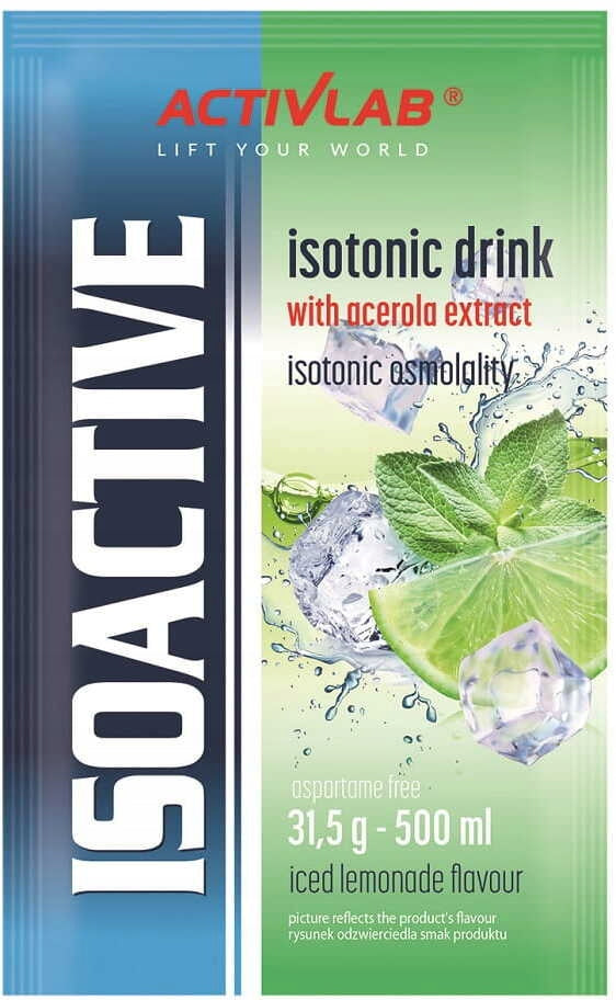 ACTIVLAB IsoActive 20 pcs Isotonic Drink Electrolytes Lemonade Isotonic Expiration date at least 2 weeks from the date of purchase