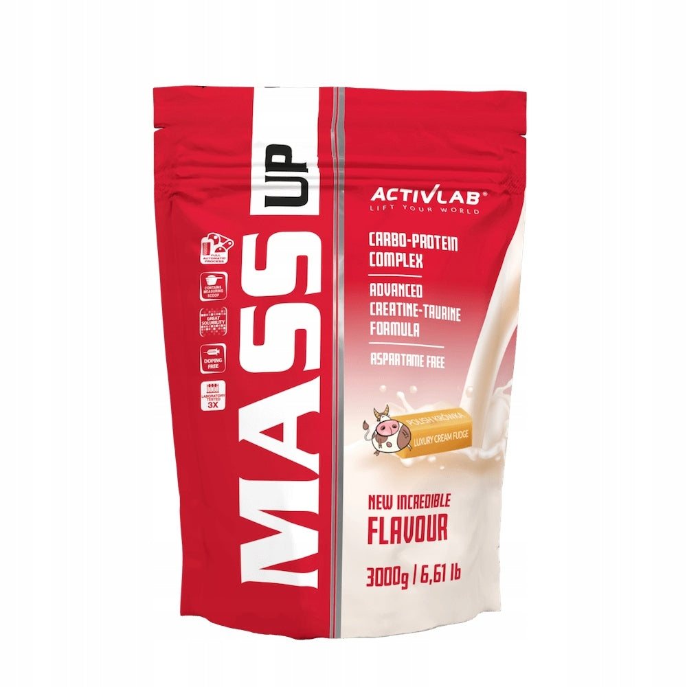 ACTIVLAB MASS UP 3000 g Gainer for mass protein carbohydrates CREATINE Fudge Expiration date at least 1 year from the date of purchase