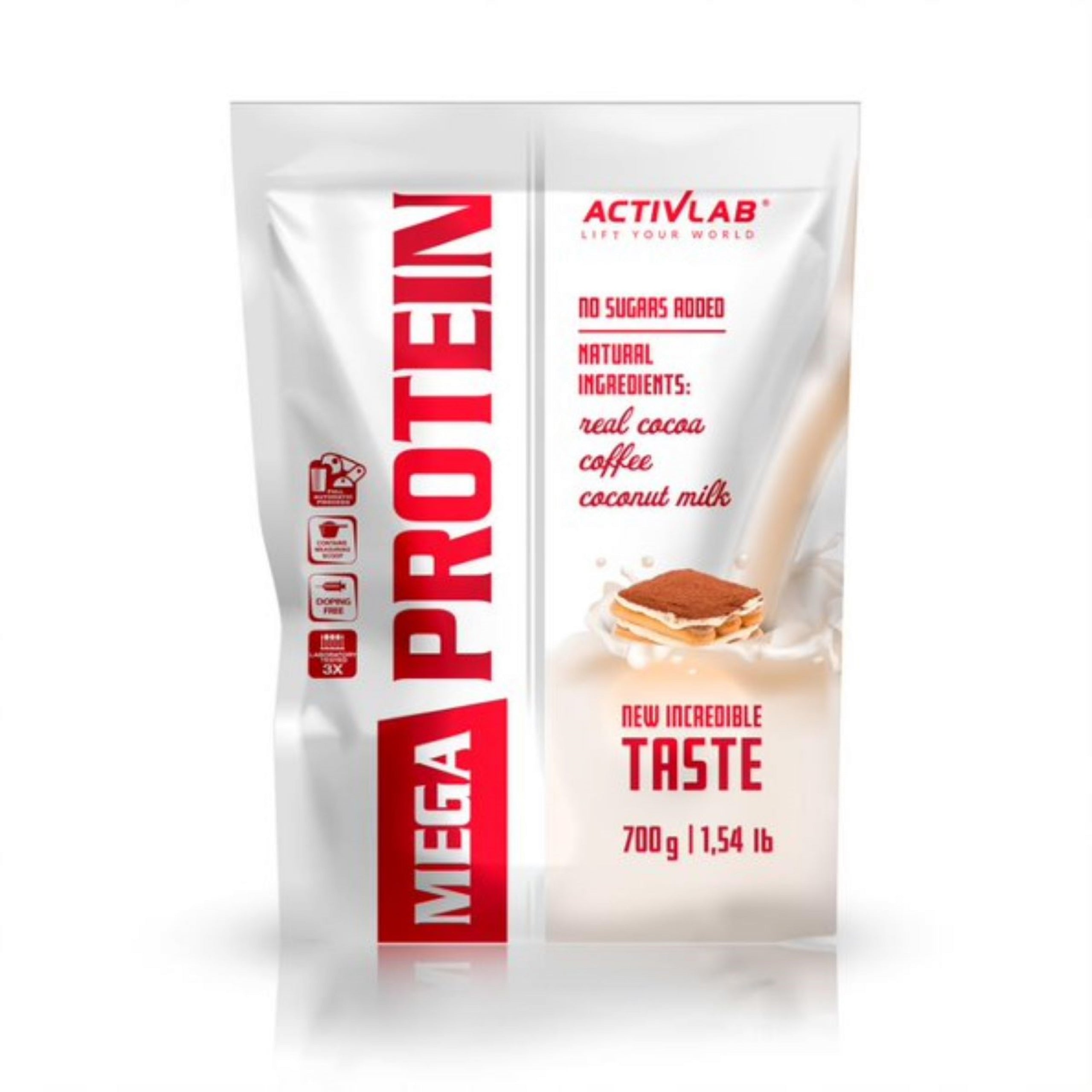ACTIVLAB MEGA PROTEIN 700g Tiramisu PROTEIN CONCENTRATE Expiration date at least 1 year from the date of purchase