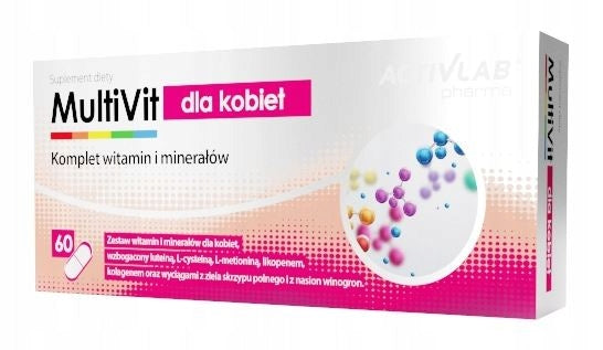 ACTIVLAB MULTIVIT FOR WOMEN 60 CAPSULES VITAMIN AND MINERAL COMPLEX