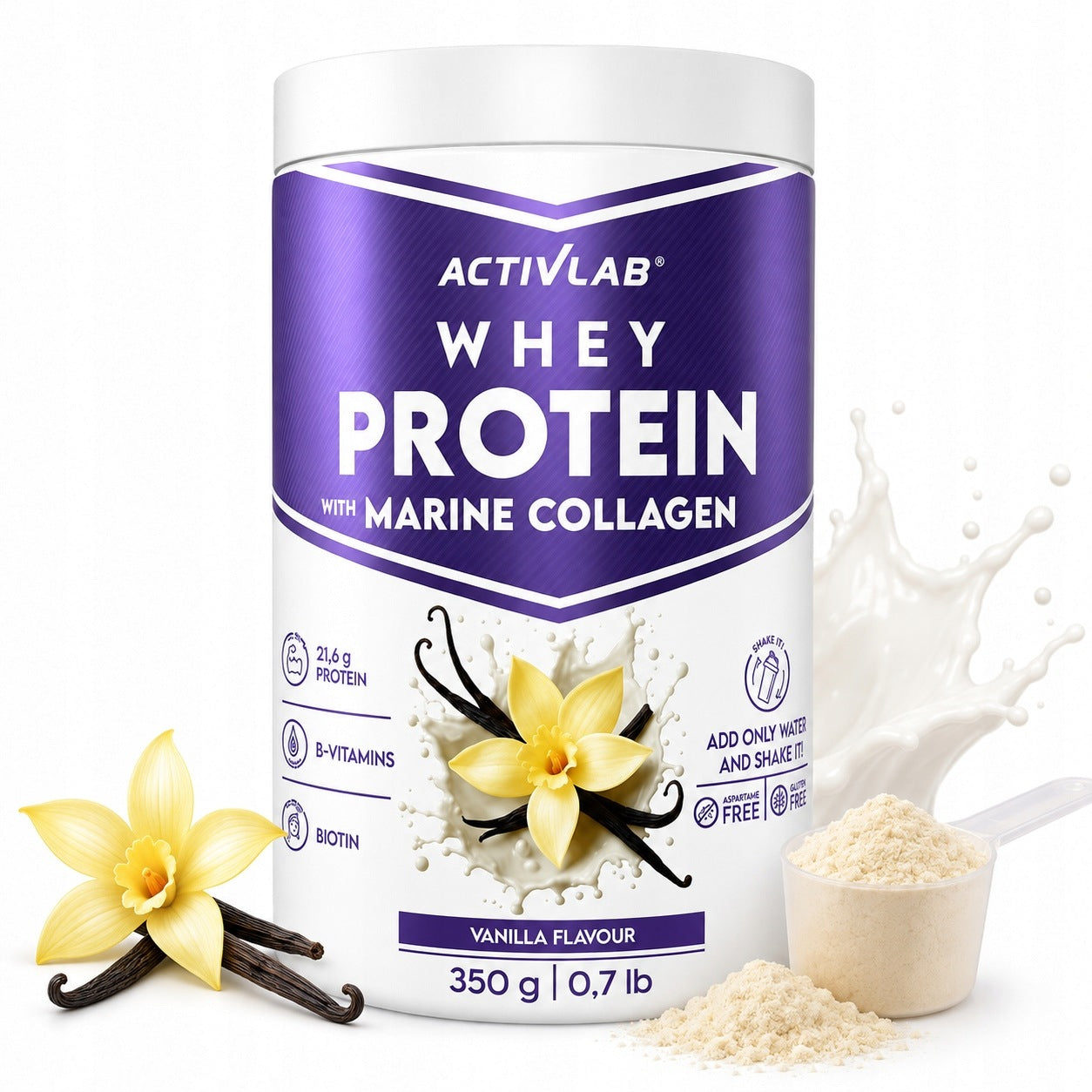 ACTIVLAB Whey Protein Vanilla Protein Conditioner 350g