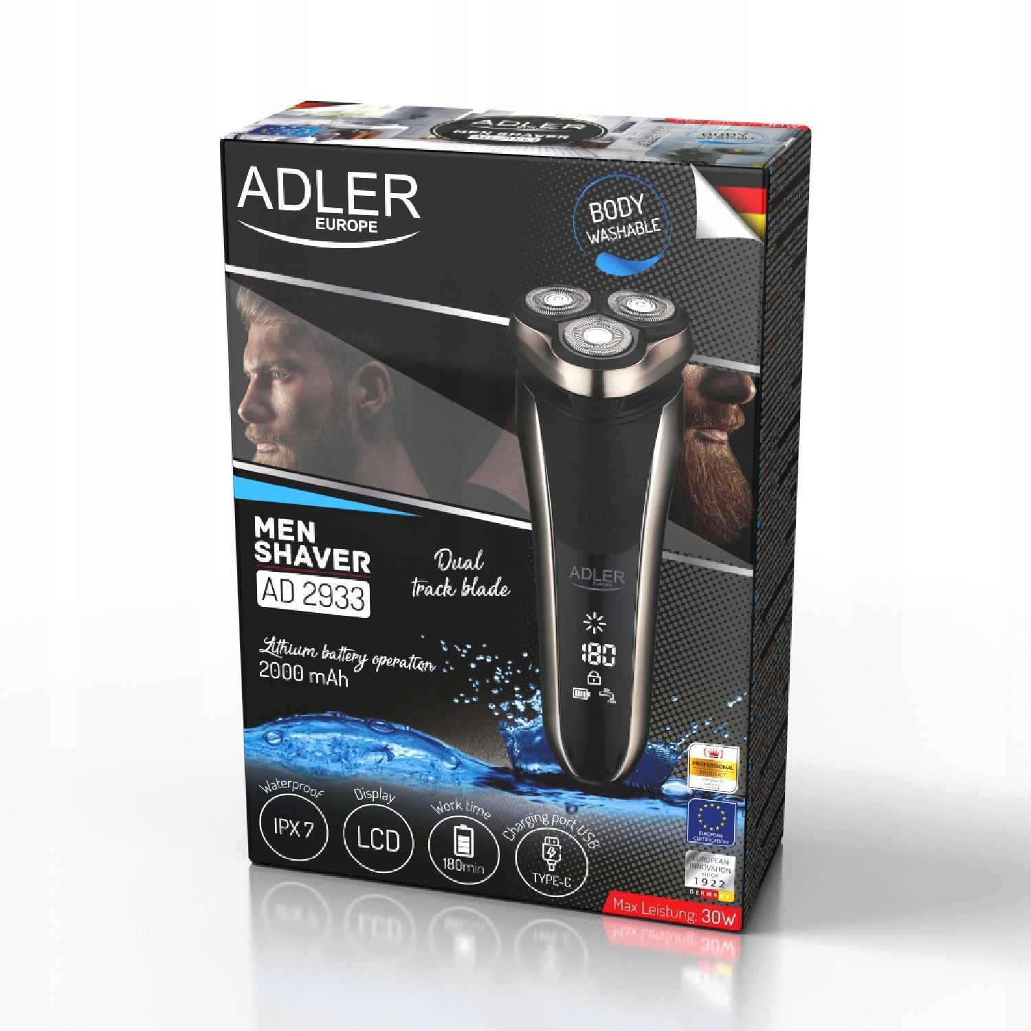 AD 2933 3 Head Electric Shaver with LCD Brand no brand