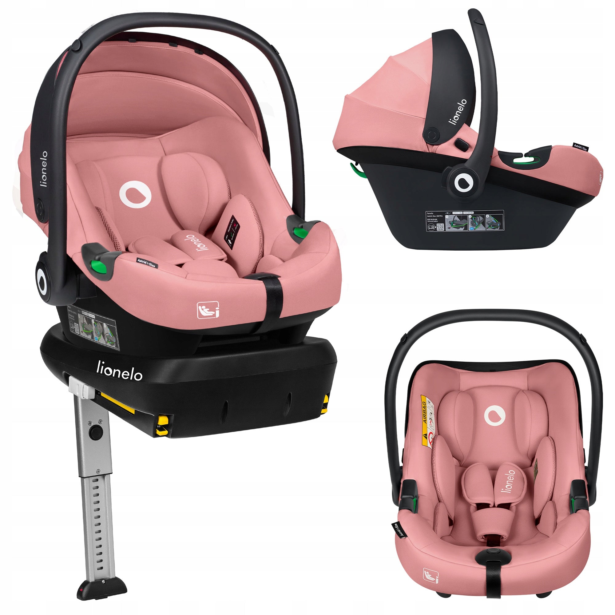 ADAC CERTIFIED car seat set Lionelo Astrid i-Size SET + Base