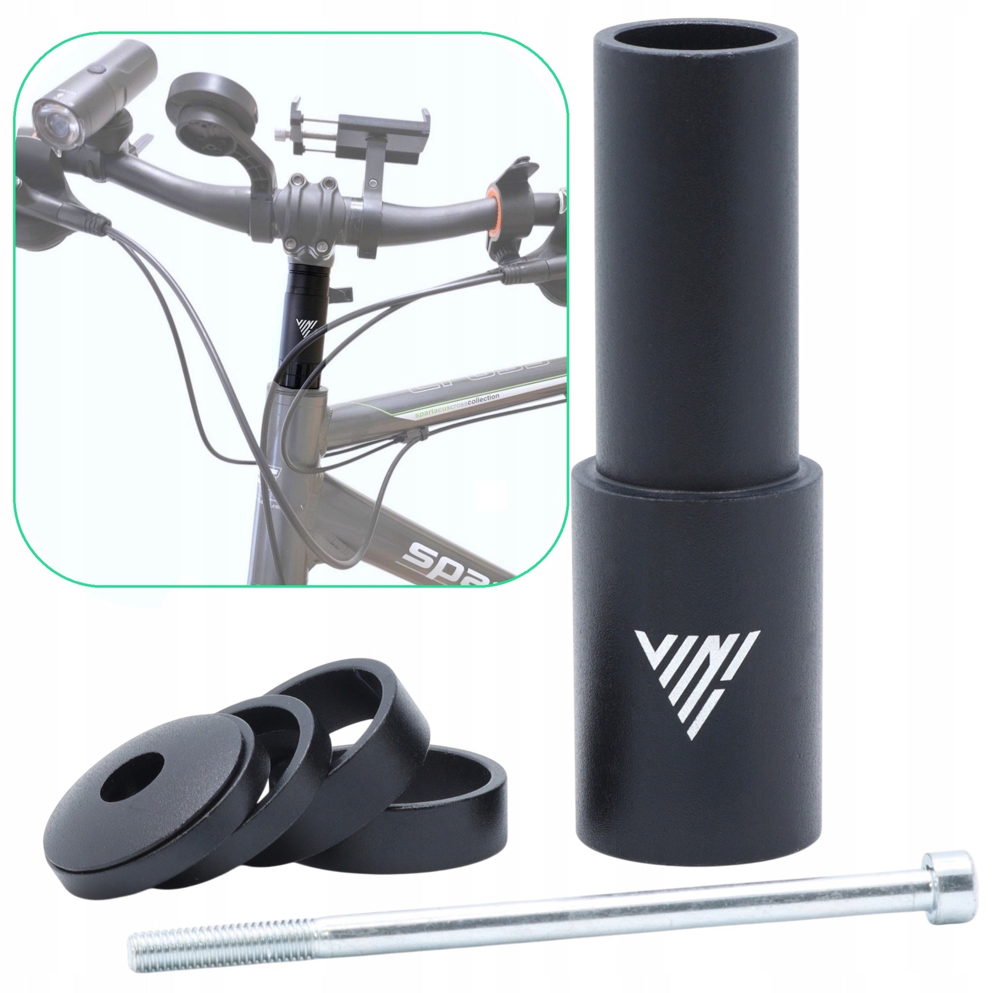 ADAPTER EXTENSION VINI HANDLEBAR BRIDGE BRACKET ADJUSTABLE AHEAD 115mm