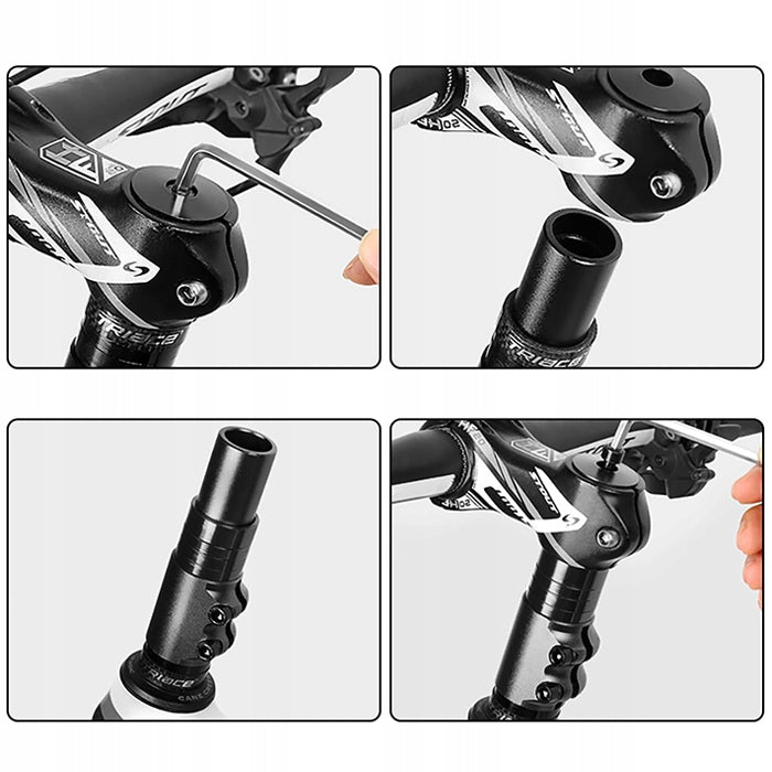 ADAPTER HANDLEBAR BRACKET EXTENSION ALUMINUM BRIDGE ADJUSTABLE A-HEAD Model BAA0166BKSTBUC