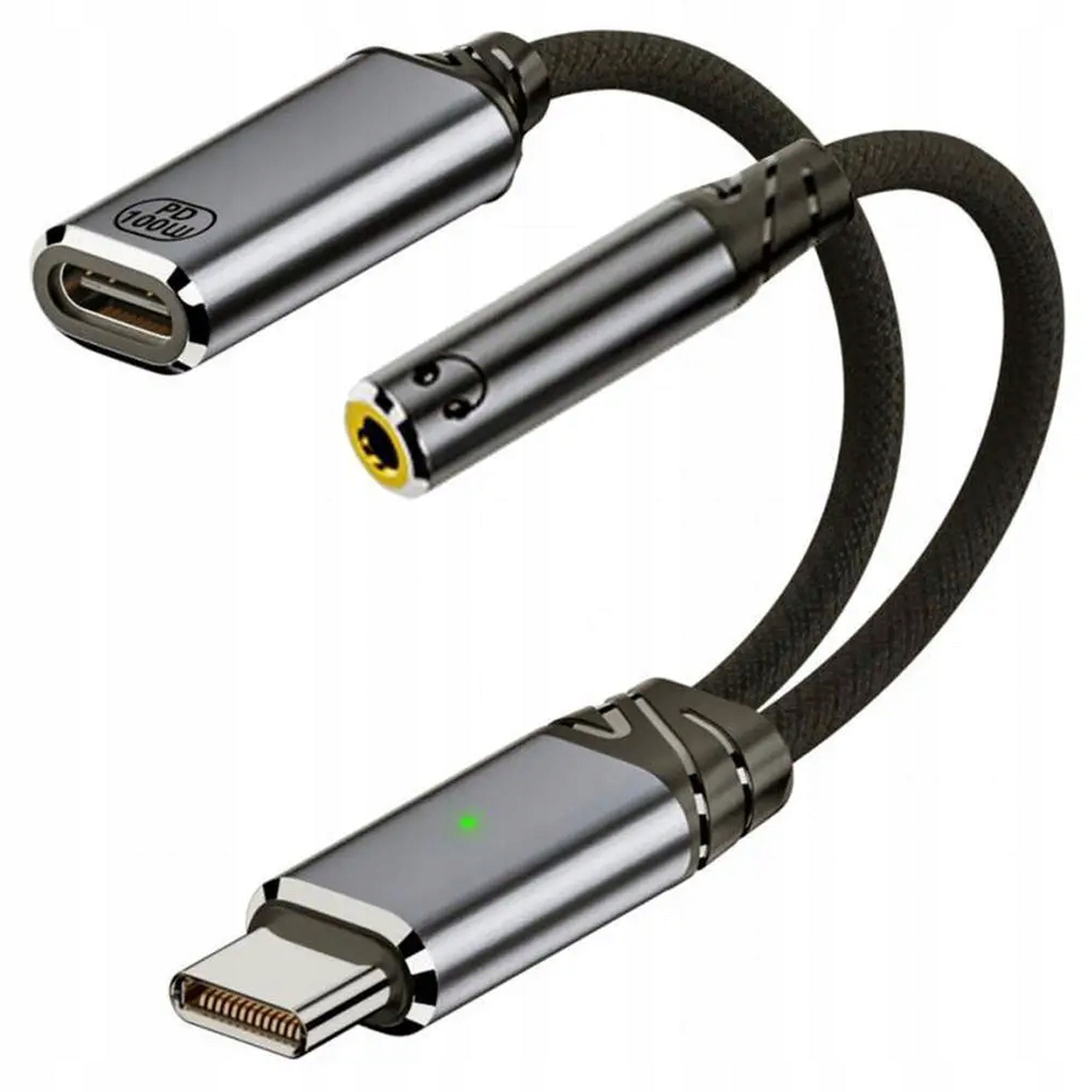 ADAPTER HEADPHONE AMPLIFIER USB-C TO MINIJACK 3,5mm + USB-C 100W WIREWAY EAN (GTIN) 5905602701360