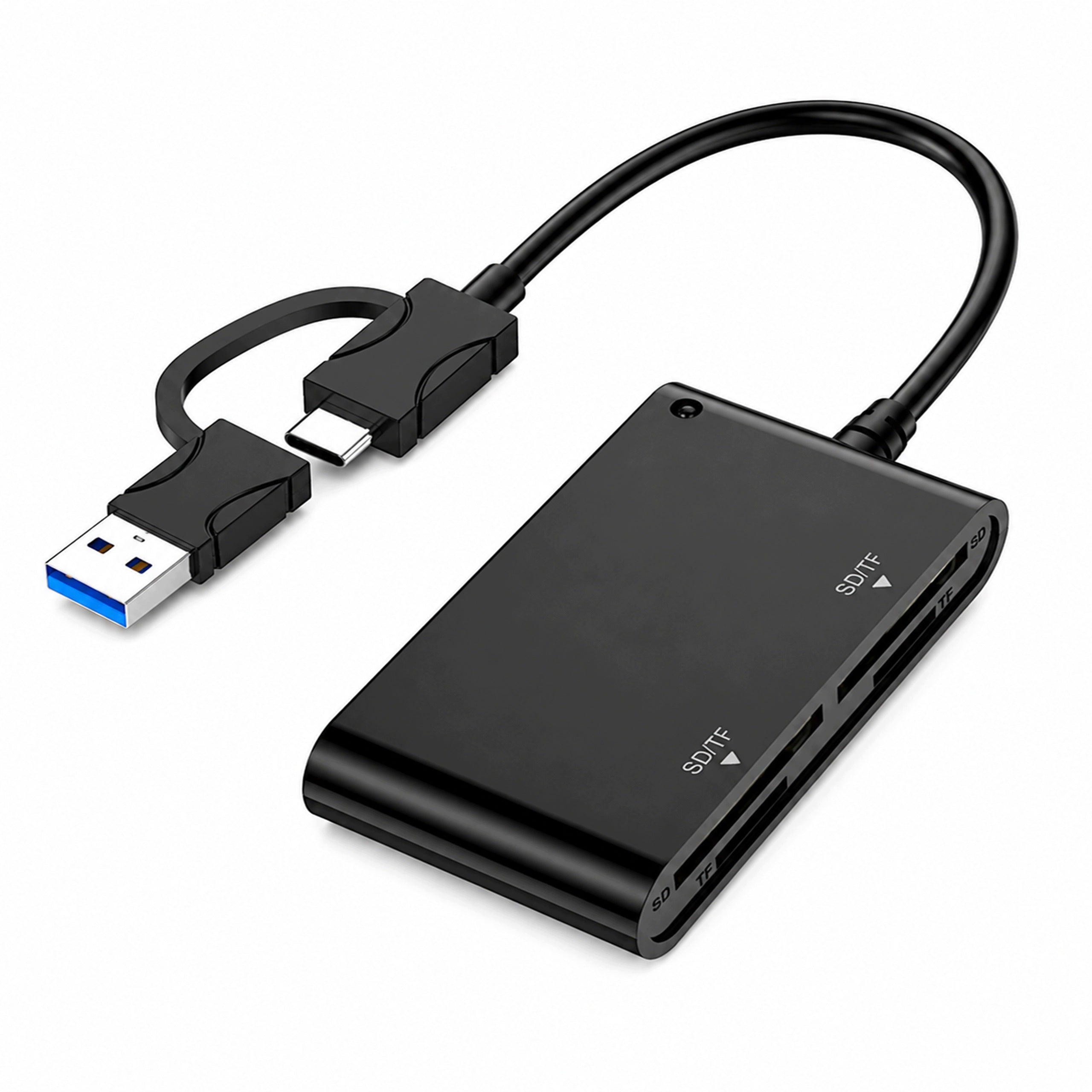 ADAPTER MEMORY CARD READER 2x SD & 2x microSD USB 3.0 UNIVERSAL 4 SLOTS Packaging status original