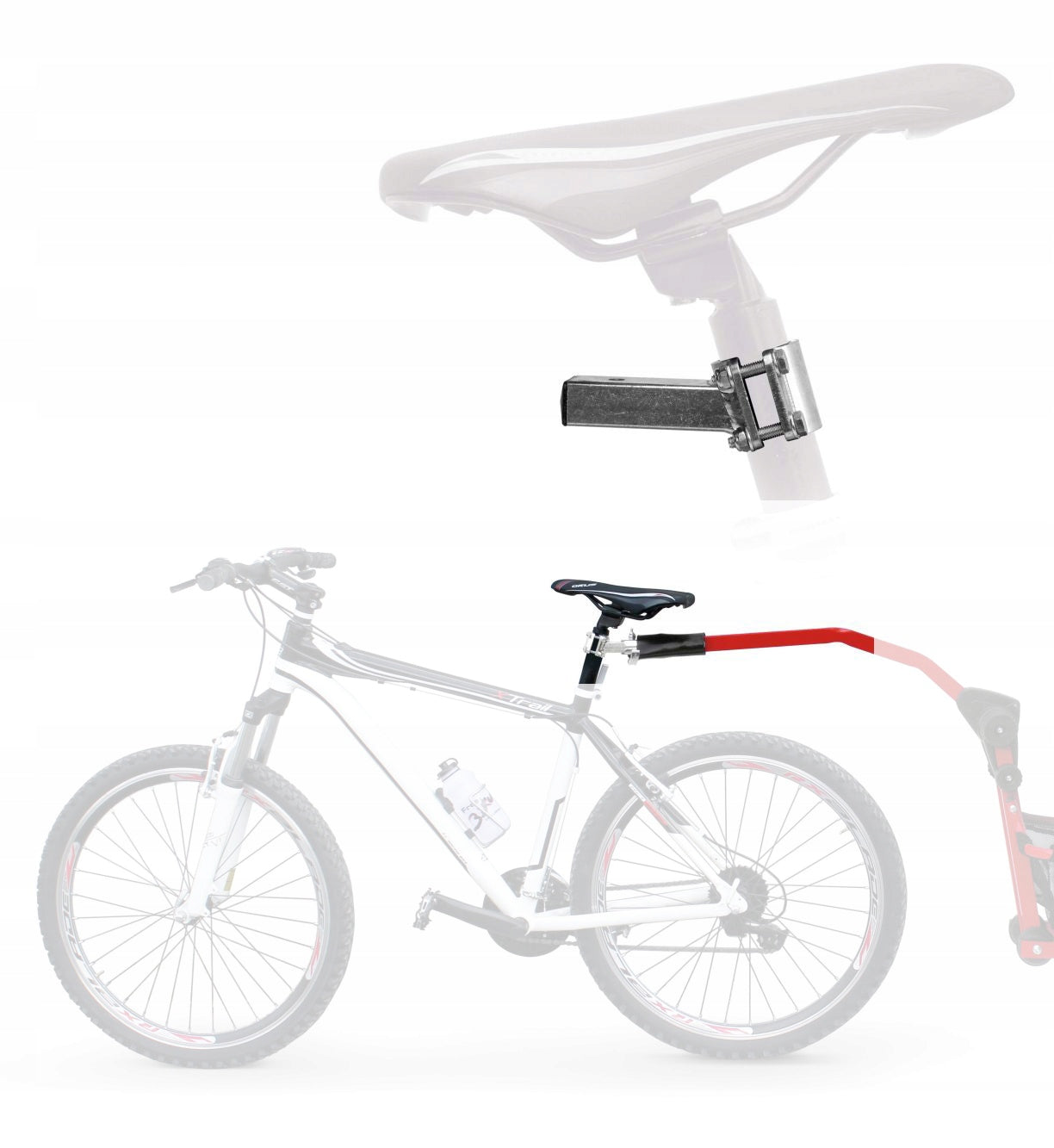 ADAPTER TRAIL ANGEL HOLDER adult bike hitch for towing XLC trail angel