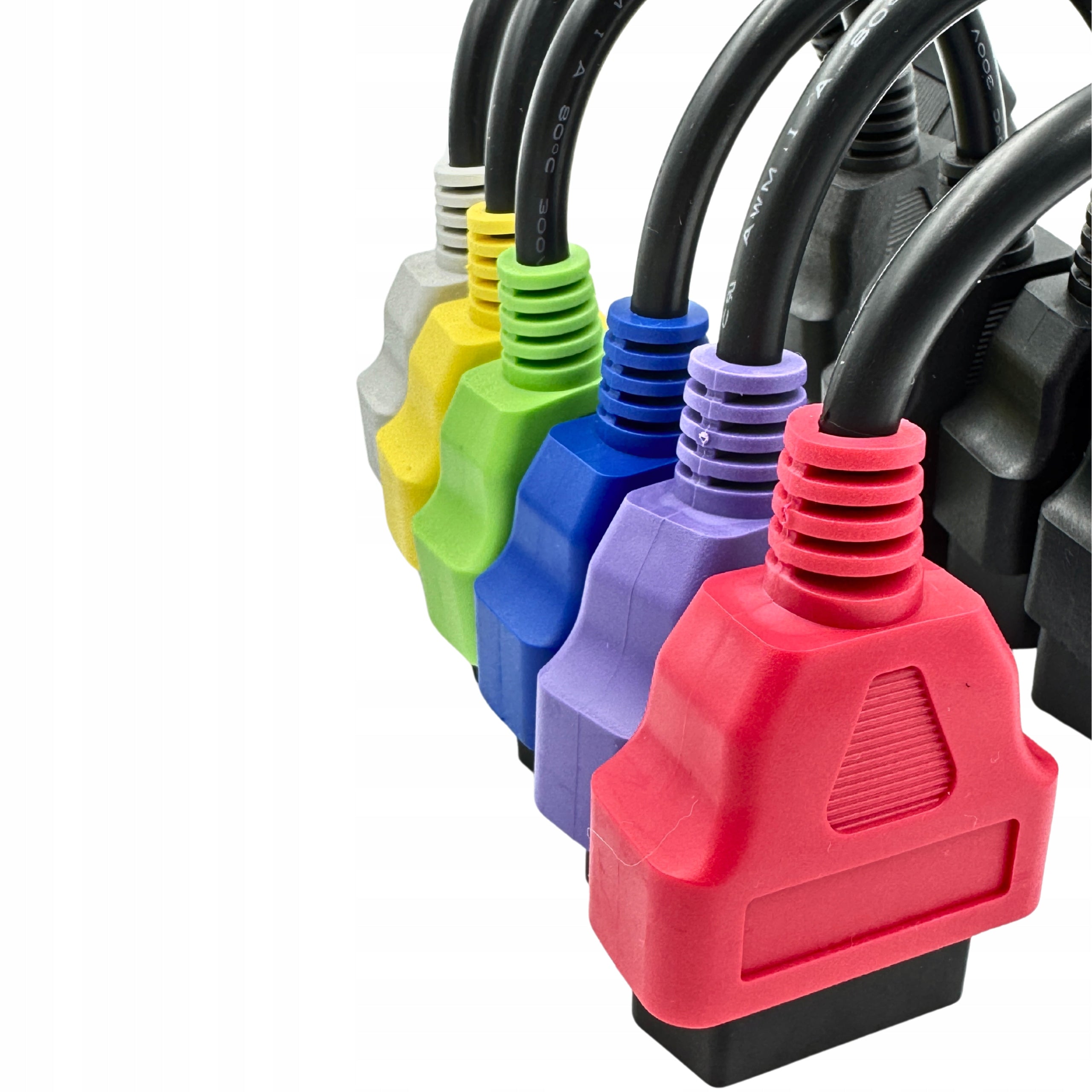 ADAPTERS CABLES for ALFA FIAT MultiECUscan Alfaobd Fiatecuscan OBD2 Manufacturer code ZESTAW KOMPLET 6szt. do MES KKL ELM327