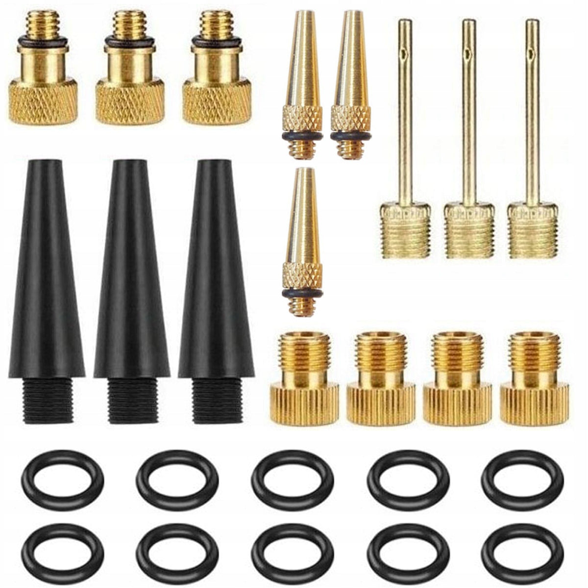 ADAPTERS FOR PUMPING VALVES FV DV AV SV PRESTA NEEDLE BALL SHOCK ABSORBERS