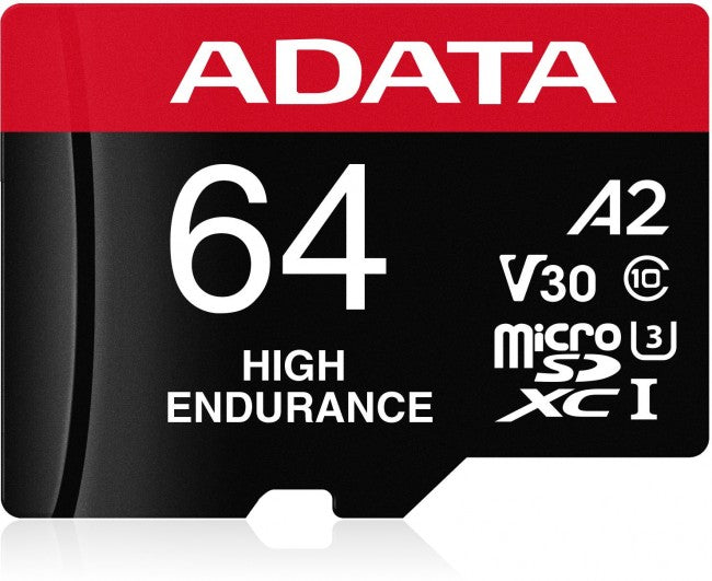 ADATA 64 GB micro SD XC FOR CAMERAS 100/80MBs UHS-I U3 V30 A2 MEMORY CARD Packaging status original