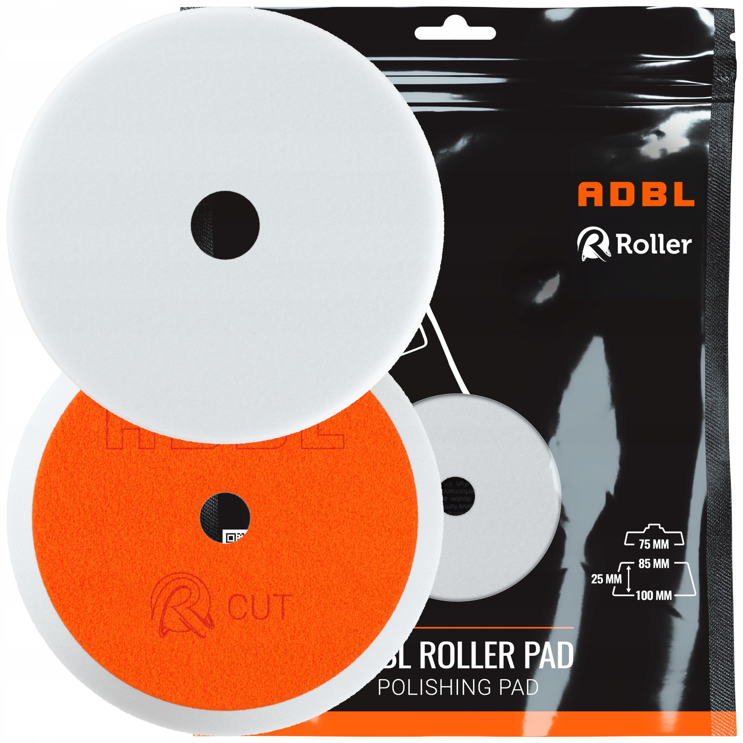 ADBL CUT 75mm CUTTING HARD WHITE POLISHING PAD POLISHING SPONGE ROLLER DA EAN (GTIN) 5902729001946