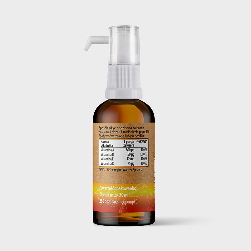 ADEK Healthy bones and teeth For immunity Health support TWÓJ CEL TO 30 ml Brand Twój Cel To