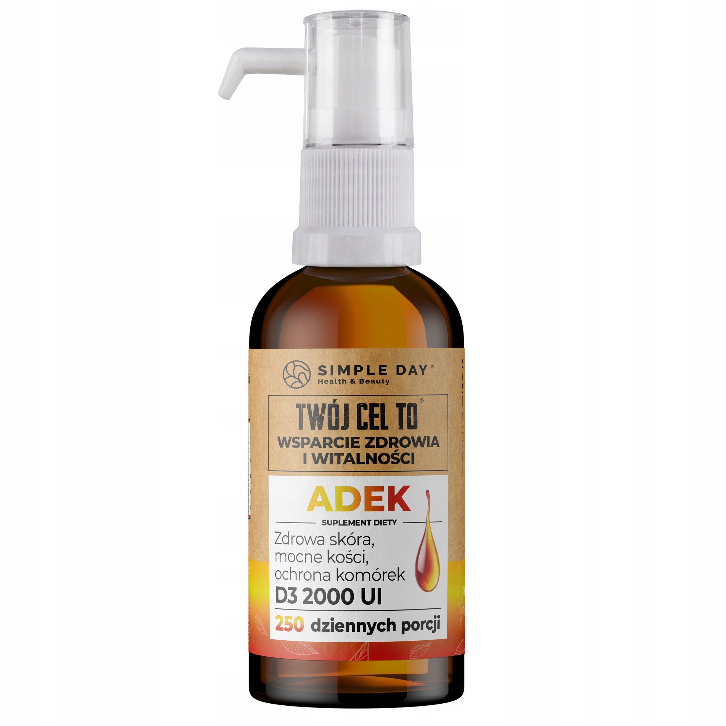 ADEK WIT A, D3 2000 E, K MK7 Drops 250 servings 30ml Immunity, Bones, Vision Medical device no