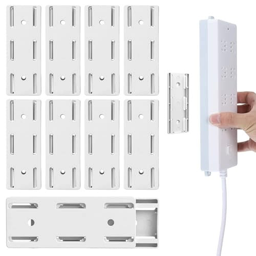 ADHESIVE CAPS FOR POWER STRIP WHITE SET OF 8 PIECES FOR HOME Brand no brand