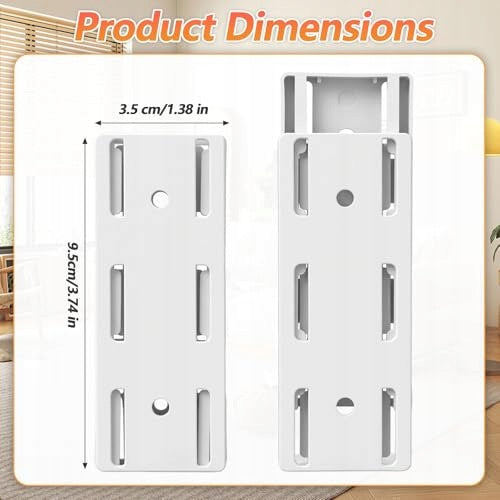 ADHESIVE CAPS FOR POWER STRIP WHITE SET OF 8 PIECES FOR HOME Manufacturer code Producent niezależny