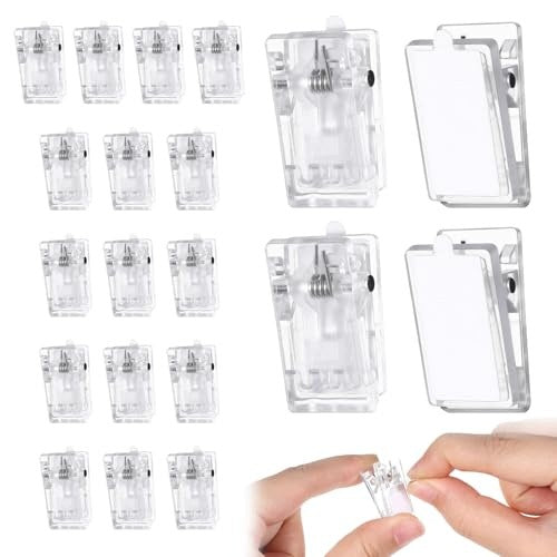 ADHESIVE CLIPS TRANSPARENT FOR TAPESTRY PHOTOS DECORATION 20 PCS. Brand no brand