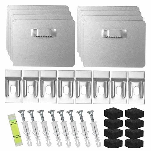 ADHESIVE HOOKS FOR ALUMINUM PHOTOS FOR MIRROR 8 PCS.