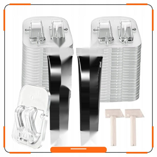 ADHESIVE HOOKS FOR CAT NET FOR BALCONY 50 PCS METAL GLUE Brand no brand