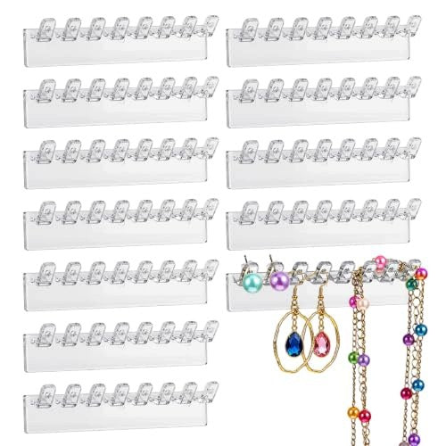 ADHESIVE JEWELRY HOLDERS 12 PCS ORGANIZER NECKLACES GIFT FOR Brand no brand