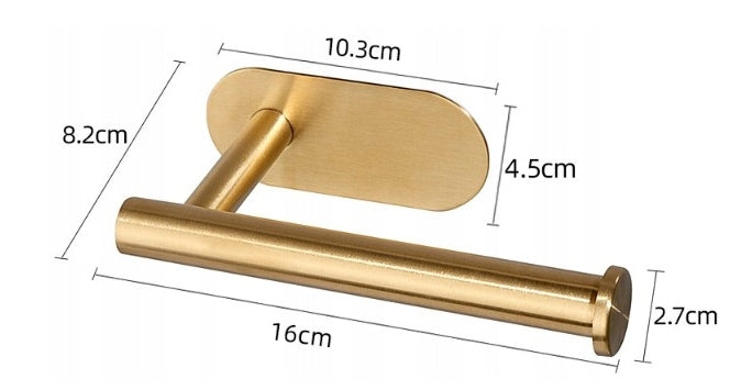 ADHESIVE TAPE HOLDER FOR TOILET PAPER GOLD LOFT WITHOUT DRILLING EAN (GTIN) 5906379611272