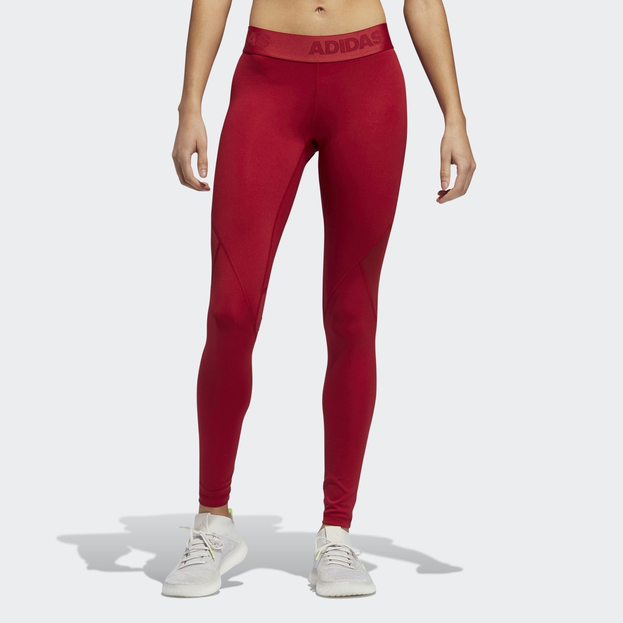 Strumpfhosen für Damen Adidas Alpha Skin Sport Tight LT W DX7566, rot