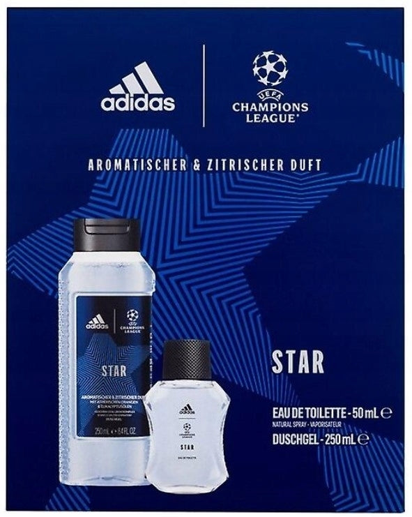 ADIDAS SET MEN CHAMPIONS LEAGUE STAR EDT 50ML + SHOWER GEL 250ML