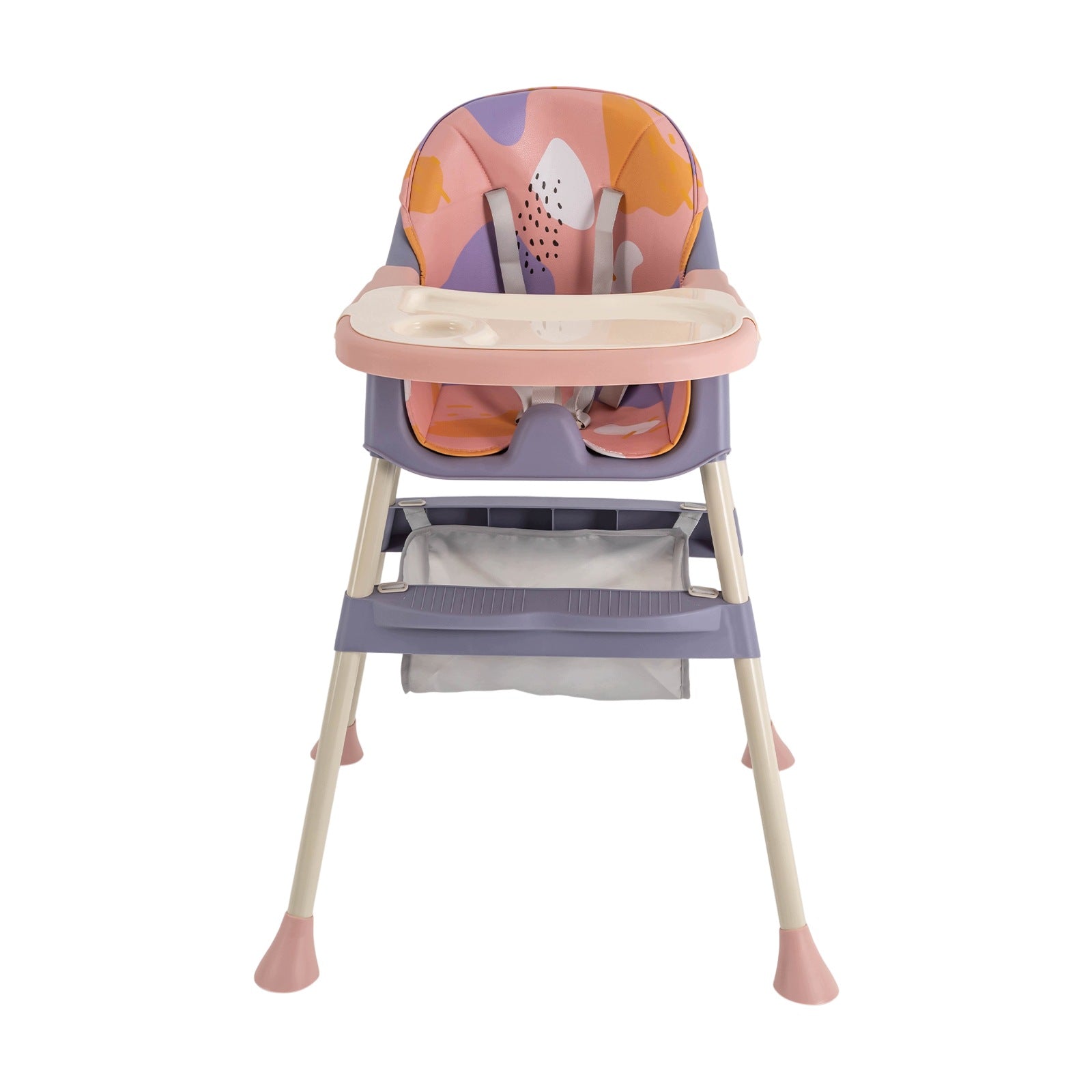ADJUSTABLE BABY HIGH CHAIR PINK PURPLE 70KG REMOVABLE TRAY 6M+ Manufacturer code sfdgr1