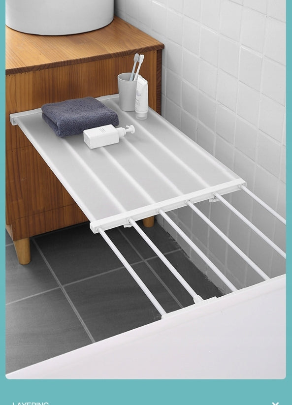 ADJUSTABLE CLOSET ORGANIZER SLIDING SHELF Brand no brand