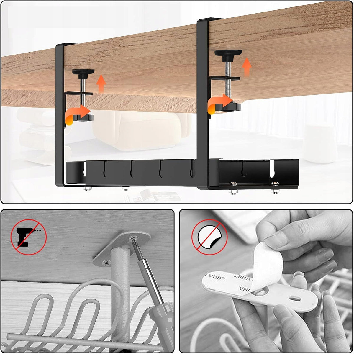 ADJUSTABLE GRILLE CABLE ORGANIZER UNDER DESK WIRE TOP Manufacturer code 4894791739180