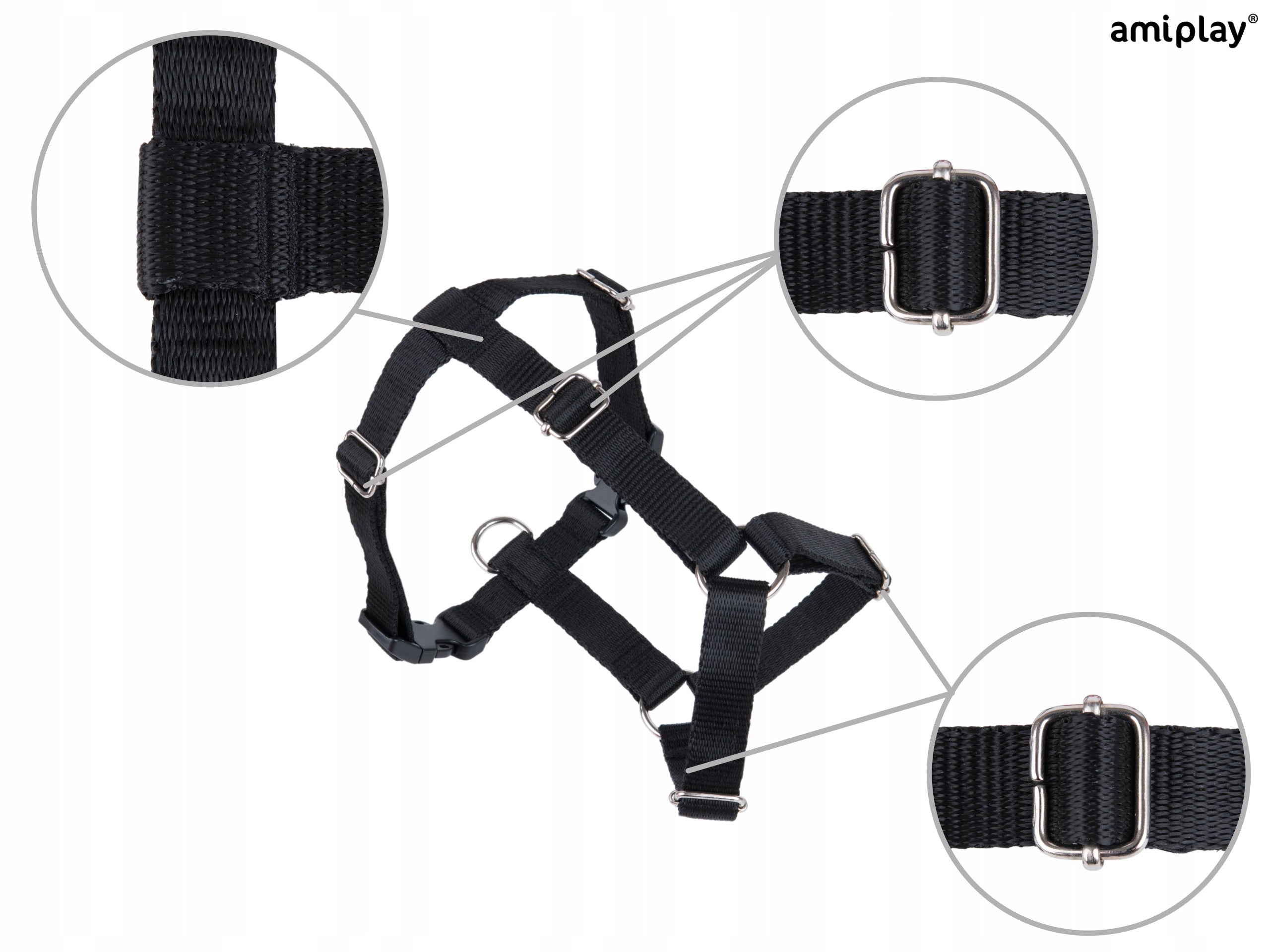 ADJUSTABLE HARNESS GUARD SAMBA ROS. L BLACK AMIPLAY EAN (GTIN) 5907563280366