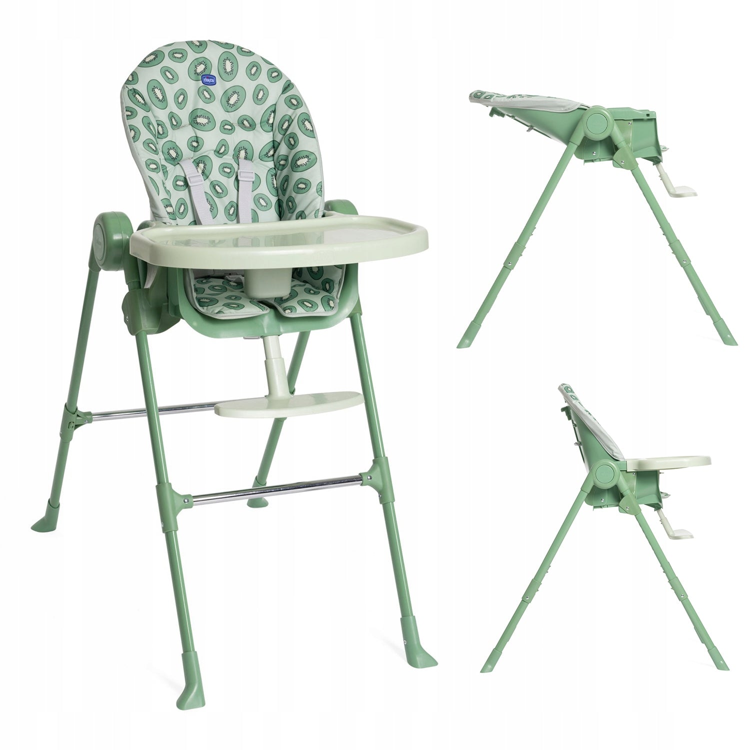 ADJUSTABLE HIGH CHAIR FOR FEEDING CHILDREN UP TO 15KG ESSENTIAL GREEN CHICCO