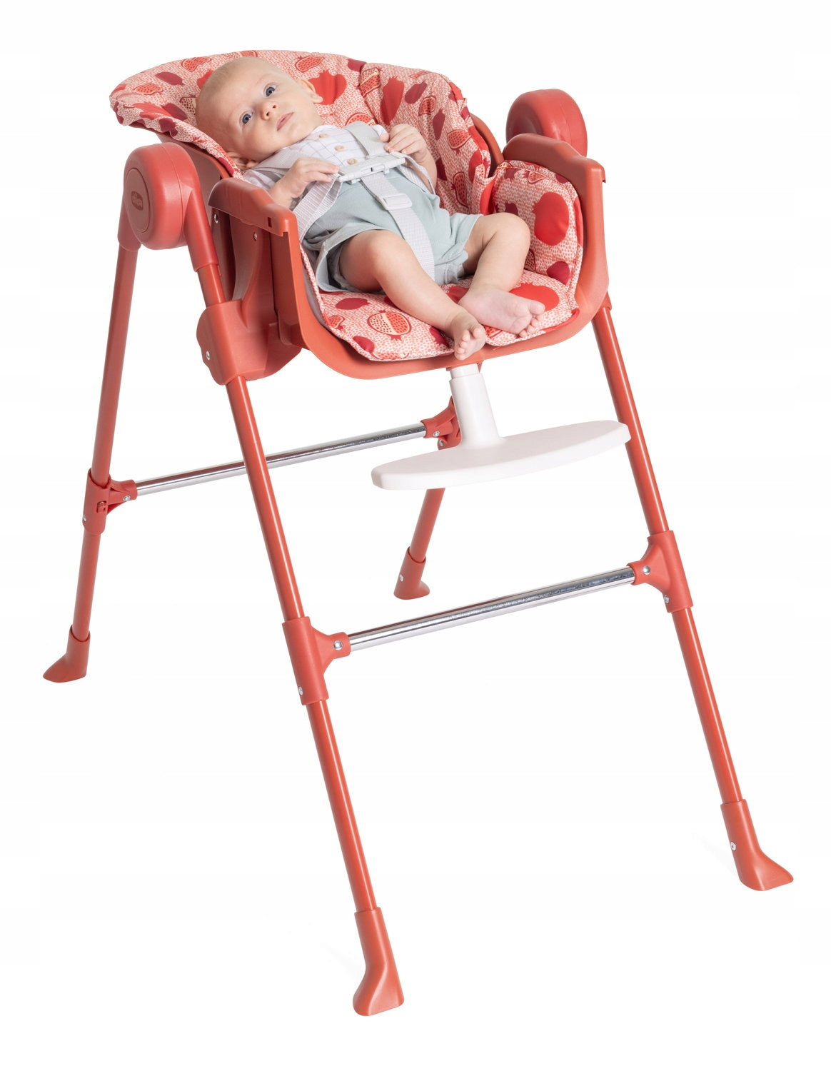 ADJUSTABLE HIGH CHAIR FOR FEEDING CHILDREN UP TO 15KG ESSENTIAL RED CHICCO Brand Chicco