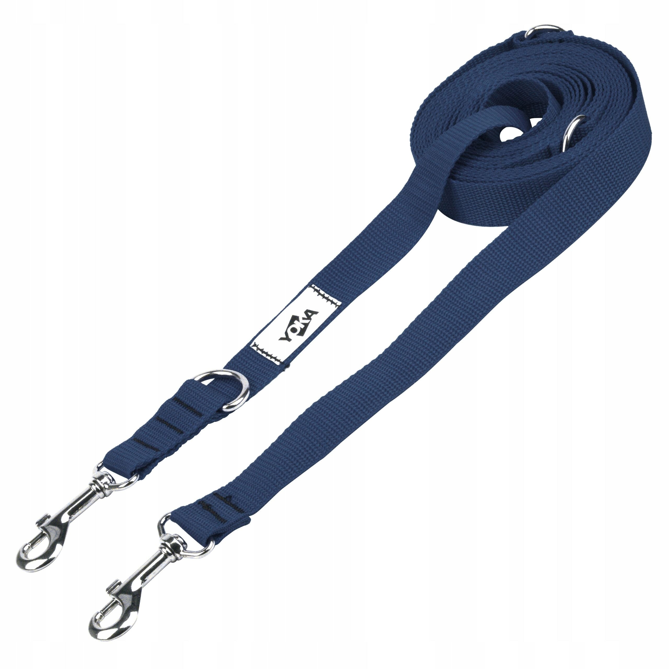 ADJUSTABLE LEASH for Dog CLIP-ON long 5m NAVY BLUE