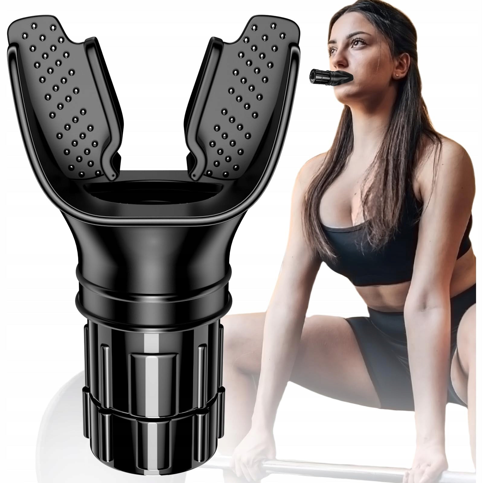 ADJUSTABLE MOUTHPIECE FOR BREATHING EXERCISE OXYFIT MASK BREATHING DEVICE