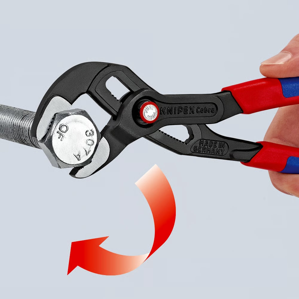 ADJUSTABLE PIPE PLIERS COBRA QUICKSET 250MM, 87 21 250 KNIPEX Length 250 mm