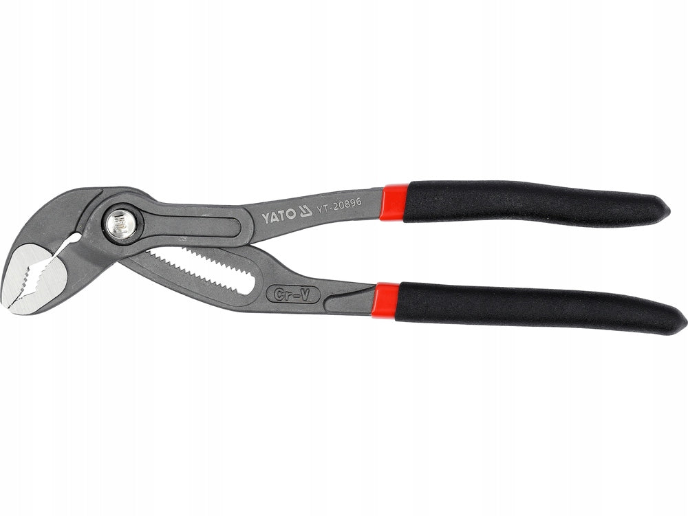 ADJUSTABLE PLIERS FOR MAXI PIPES WITH BUTTON 250MM 65MM FORGED CrV STEEL YATO